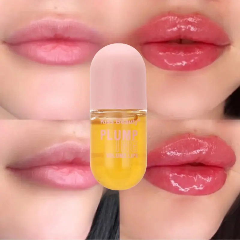 Long Lasting Lip Plumper Oil Instant Volumising Enhancer Lip Serum Collagen Lips Volume Lipgloss Sexy Cosmetic Volume Increases lip  jelly Hydrating Skincare Lipstick Nourishing Comfort Moisturize Hydrate Moisturizer Moisture