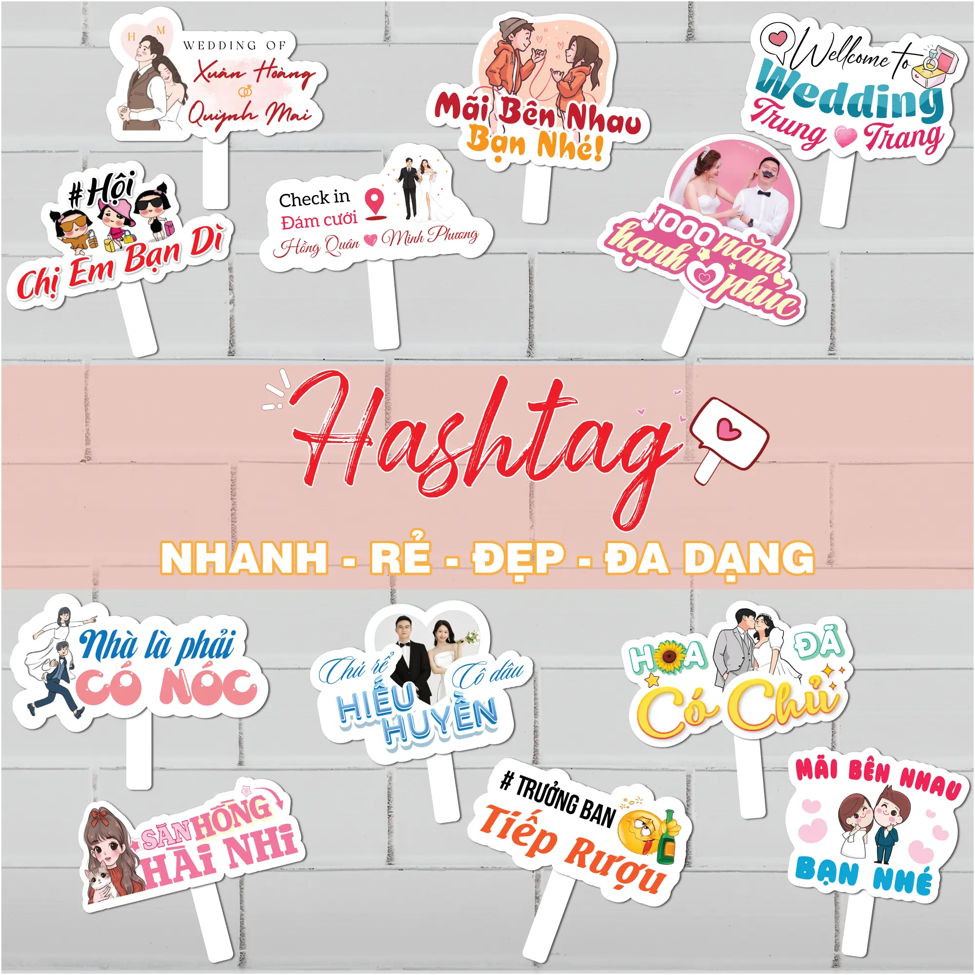 [Hashtag 01] Hashtag Cầm Tay Chụp Ảnh Đám Cưới