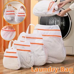 30/40/50/60cm Net Laundry Bag / Kantong Mesin Cuci / Kantong Cucian Berdesain Berdinding Ganda Baju Pakaian Bra Underwear / Kualitas Premium Kapasitas Besar Washing Bag