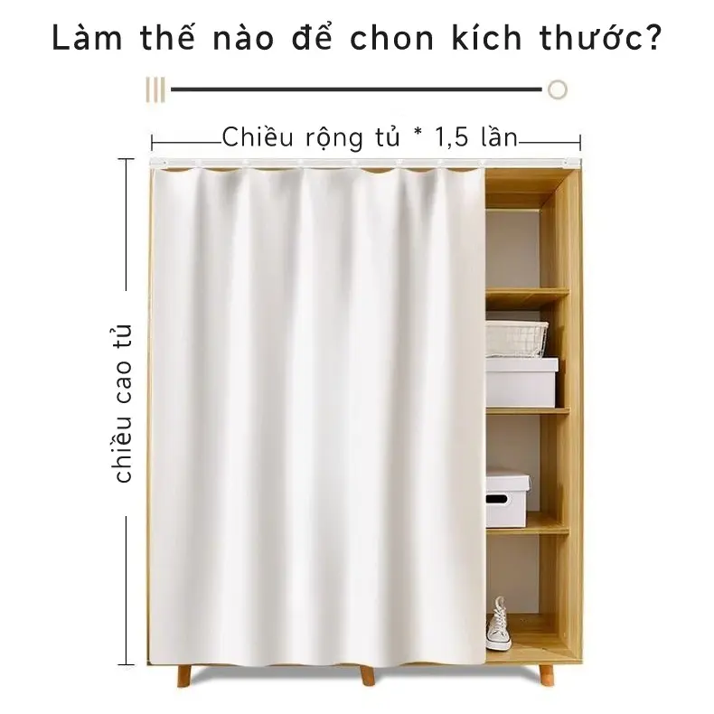 Rèm che mảnh vỡ tự dính, cho tủ bếp, có thể che phủ, chống thấm nước và chống dầu, không cần đục lỗ dán, có thể được cài đặt trên kệ hoặc cửa ra vào, thiết kế hoạt hình dễ thương và đơn giản 4