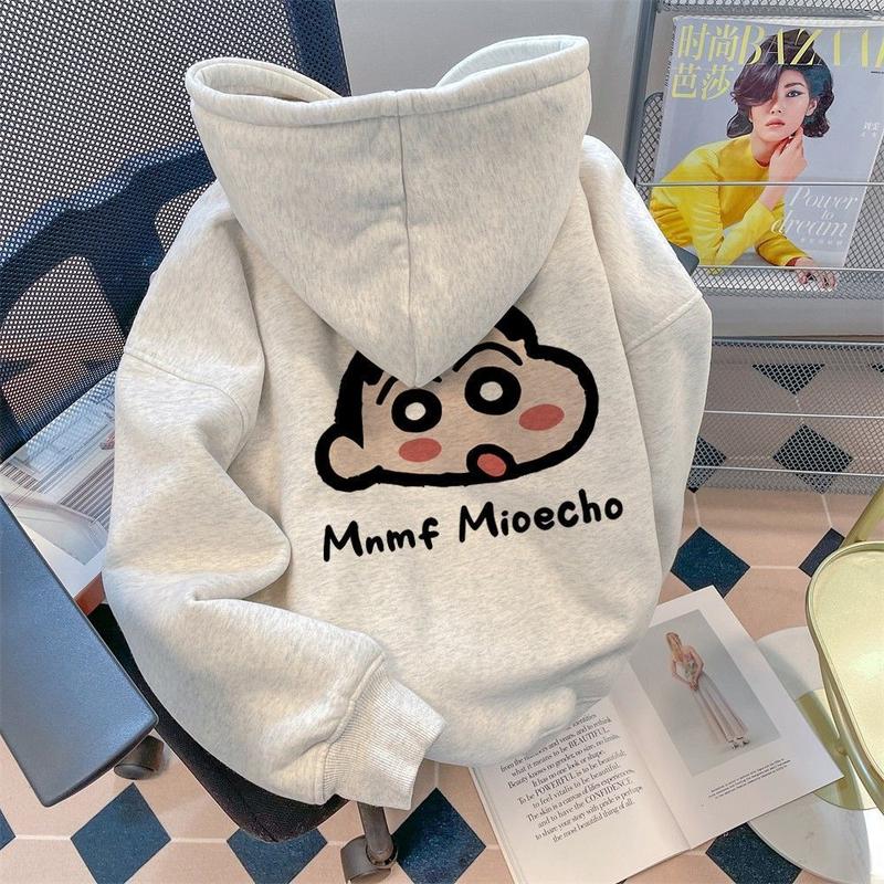 Product Introduction of Áo Hoodie In Hình Xiaoxin Bút Chì Màu Dễ Thương Nhật Bản, Cùng Phong Cách Cho Người Nổi Tiếng Trên Internet, Dành Cho Nam Và Nữ Sinh Trung Học Cơ Sở Lót Lông Cừu, Dày Dặn, Áo Khoác Cao Cấp 12