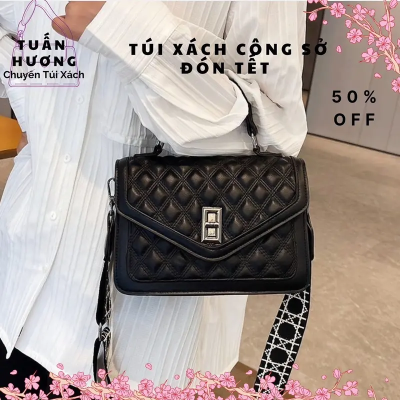 Túi Xách Công Sở Đeo Chéo Da PU Nữ A05, 7 Ngăn, Sang Trọng, Thời Trang - Bag, Bảo Hành 36 Tháng 1