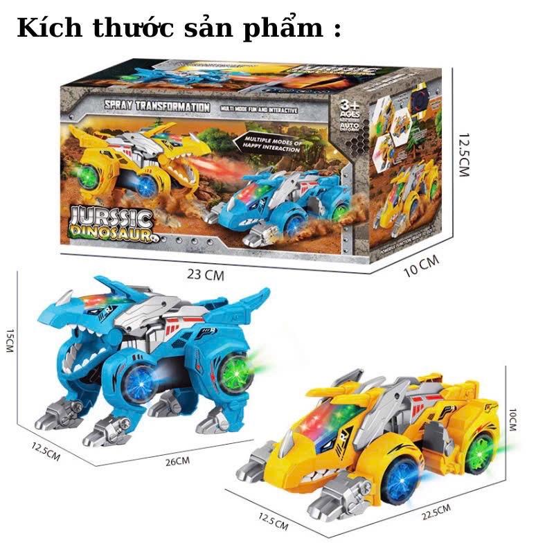 Khủng long phun sương biến hình chạy pin Toy Voi Đồ Chơi 6