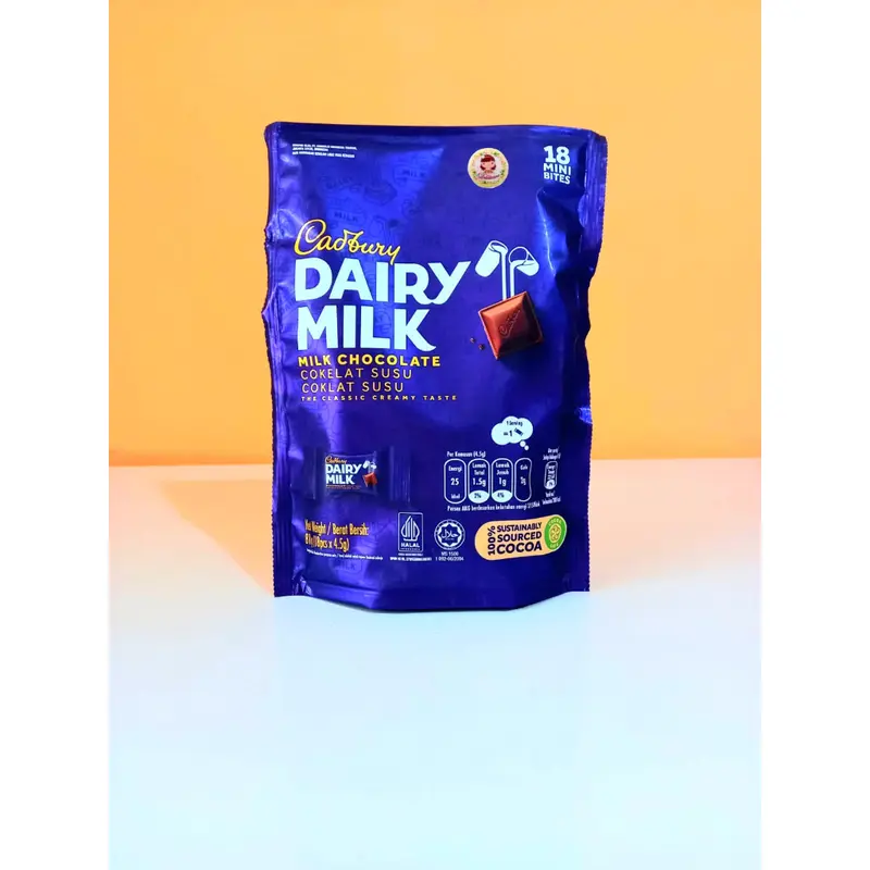 .Coklat import | Cadbury Dairy Milk Chocolate 81gr isi 18pcs Halal ( ds bgr) Cokelat 1