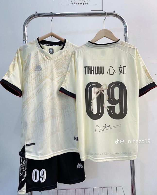  Áo bóng đá MK VÀNG chất liệu thun thái thoáng mát cho nam và nữ 