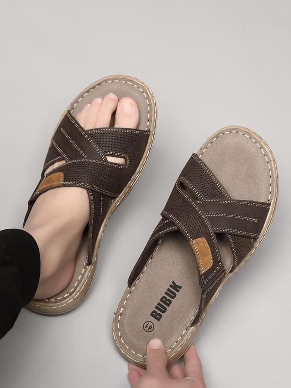 Men's Casual Solid Color Slides, Fashionable Comfortable Soft Sole Slides for Beach, Outdoor, Daily Wear, Breathable Comfortable Shoes for Men, Boy 5