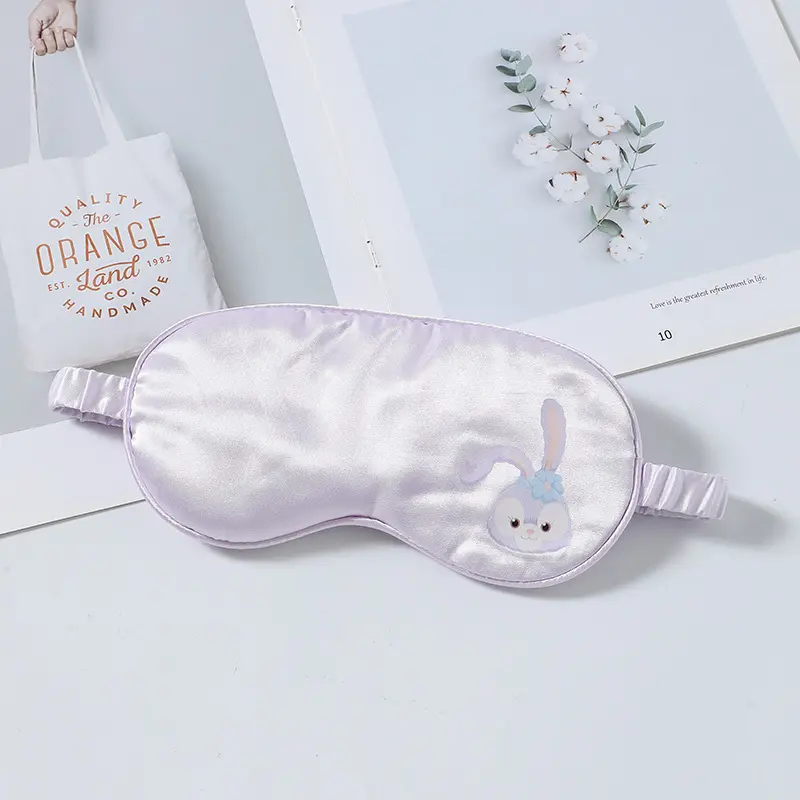 Kính Mắt Vải Lụa, Thiết Kế Hoạt Hình My Melody Dễ Thương, Mềm Mại Và Nhẹ, Chặn Ánh Sáng, Dây Đeo Ngủ, Mặt Nạ Mắt, Món Quà Lý Tưởng Cho Bé Gái Women Bịt Mắt 5