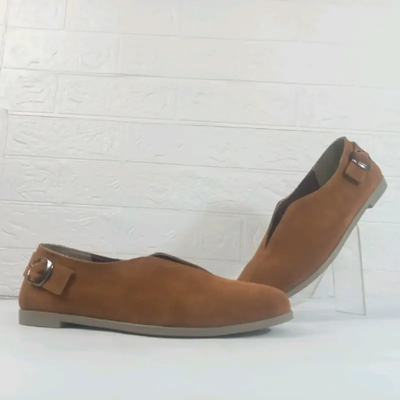 plat shoes sepatu slip on sepatu perempuan sepatu modis Hak Datar (1 cm atau kurang) Hak Datar (1 cm atau kurang) 3