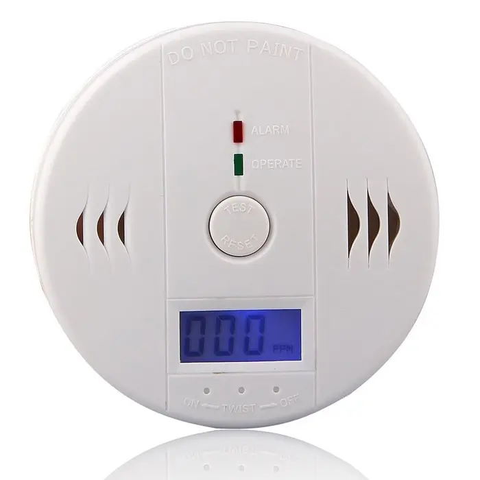 Alarm Alat Deteksi Kebakaran / Carbon Monoxide Smoke Alarm Detector Baterai Karbon Sensor 1