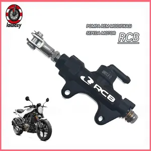 【Lalulaxy】 Pompa Rem Belakang RCB Original Universal Vixion Ninja R/RR 250 CB CBR R15 Kit Konversi Aluminium Tahan Karat IPX6 knalpot standar racing