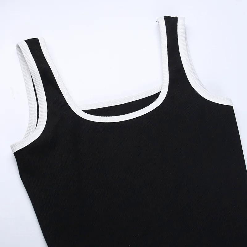 Product Introduction of Áo Jumpsuit Quần Thường Ngày Cho Nữ, Hàng Mới Về, Có Dây Đeo Và Viền Màu Tương Phản, Dáng Ôm, Thời Trang, Quần Đùi Áo Jumpsuit Quần Thường Ngày Quần Áo Tập Yoga Thể Thao 16