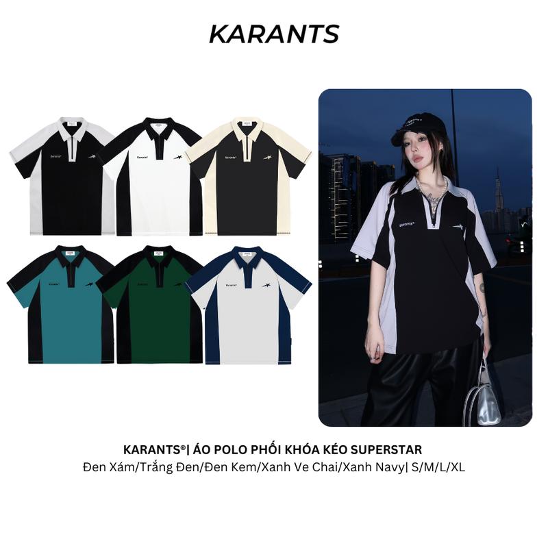Áo Polo phối Khoá Kéo SuperStar Local Brand Karants Hot Trend Form Oversize - KR52