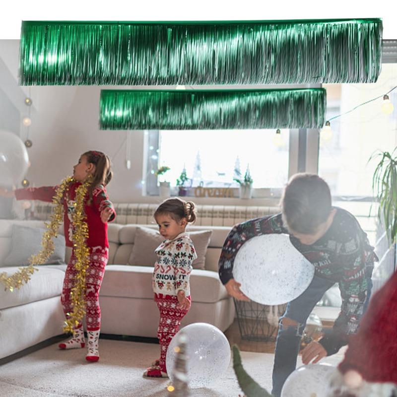 Product Introduction of 300cm Shiny Plastic Decorate Tassels Wedding Banquet Birthday Party Wall Backdrop Streamers Decoration Festive Home Supplies 13
