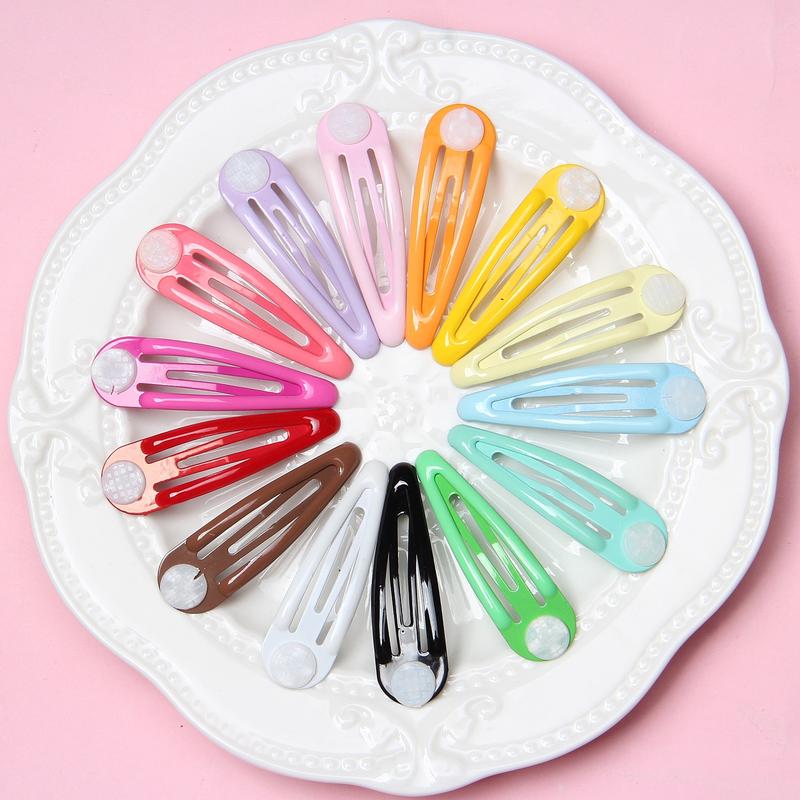 Kẹp BB, Phong Cách Cổ Điển, Đế Giữa Lỗ Chéo Giọt Dầu, Màu Pastel, Kẹp Giọt Nước, Kẹp Tách, Kẹp Tóc Trẻ Em Tự Làm, Kẹp Tóc cài đi biển 0
