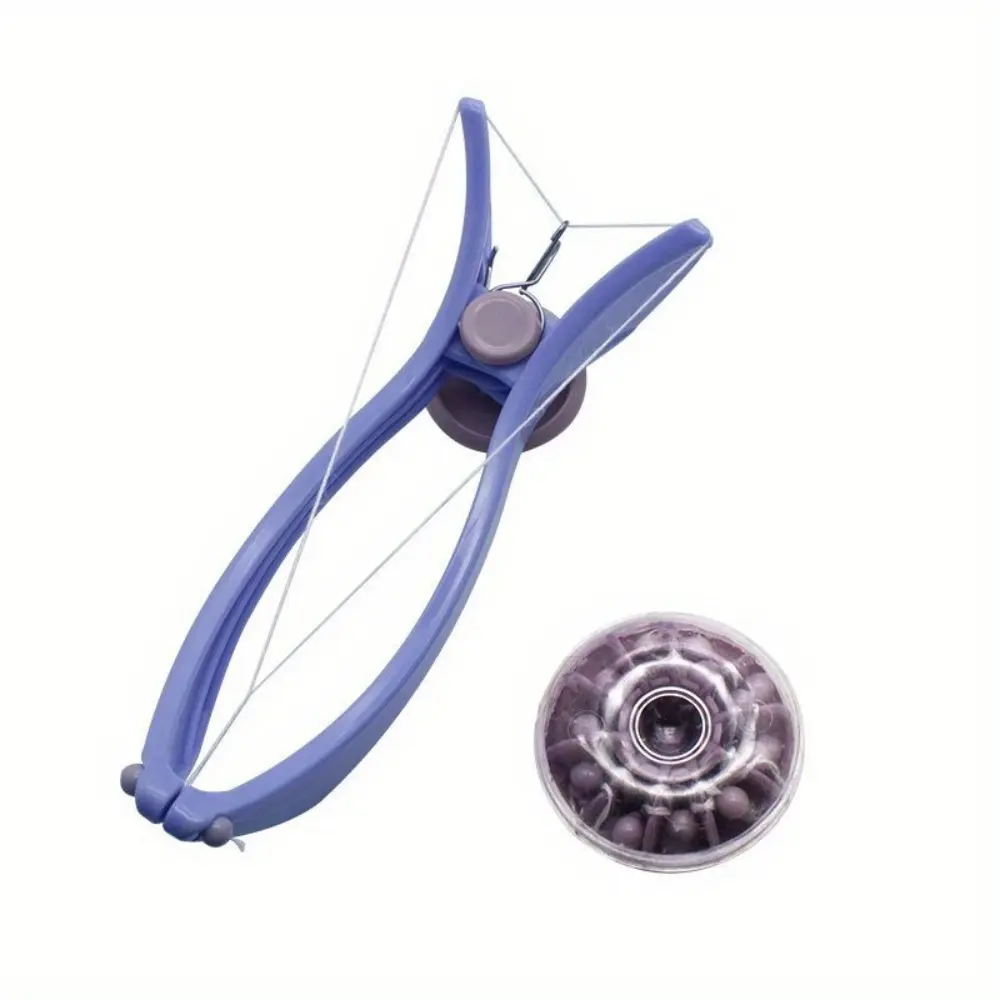 Painless Mini Facial Hair Remover - Spring Threading Epilator for Cheeks Eyebrows & Chin - Portable DIY Beauty Tool