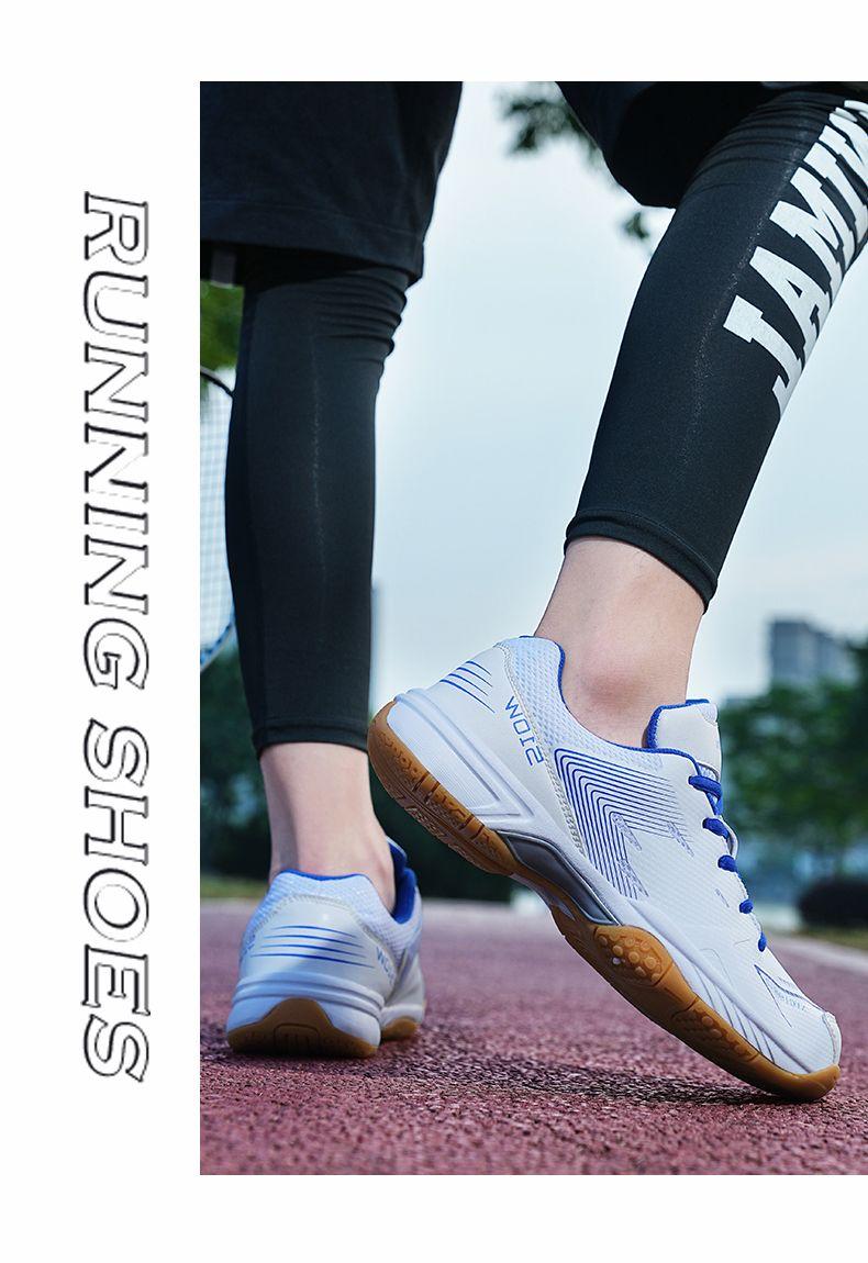 Product Introduction of New Men's and Women's Table Tennis Ball Shoes Tendon Bottom Breathable Casual Badminton Sneaker Non-Slip Wear-Resistant Couples Running Shoes sepatu  basket Professional Anti-Slip Badminton Shoes 11