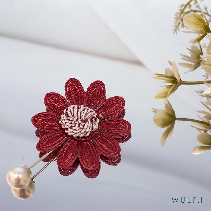 Gambar Wulfi Tuspin Bros Simple Maroon Aksesoris dari Wulfi Modest Kab. Bogor Tokopedia