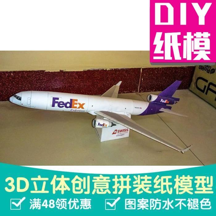 2025-[1015 Ulasan Positif] Fedex MD-11 FedEx Model Kertas Pesawat ...