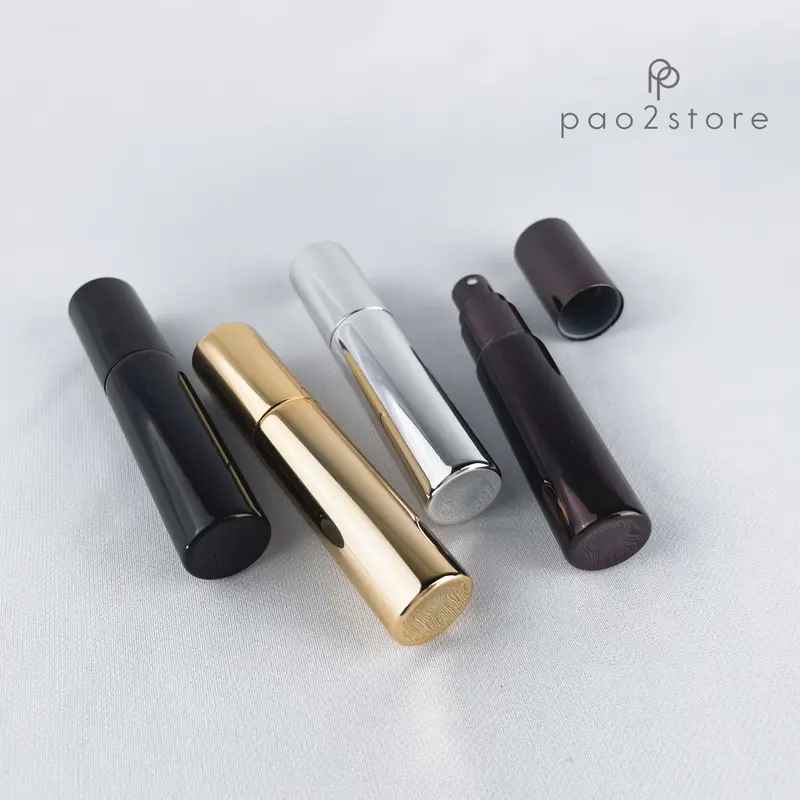 Botol Spray 10ml Kaca Metallic / Metalik Coated - Parfum Travel Size Isi Ulang Decant Aluminium Glass 4