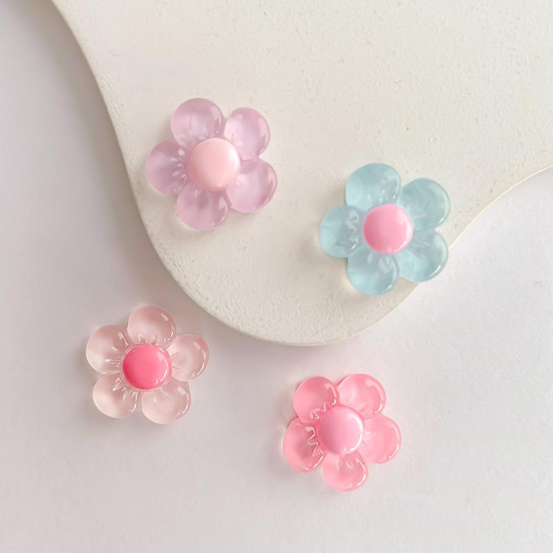 Phụ Kiện Resin Hoa Trong Suốt, Phong Cách Hoạt Hình, Keo Kem Tự Làm, Thiết Kế Dễ Thương, Nam Châm Tủ Lạnh, Kẹp Tóc, Nhãn Dán Chân Đế Điện Thoại 3