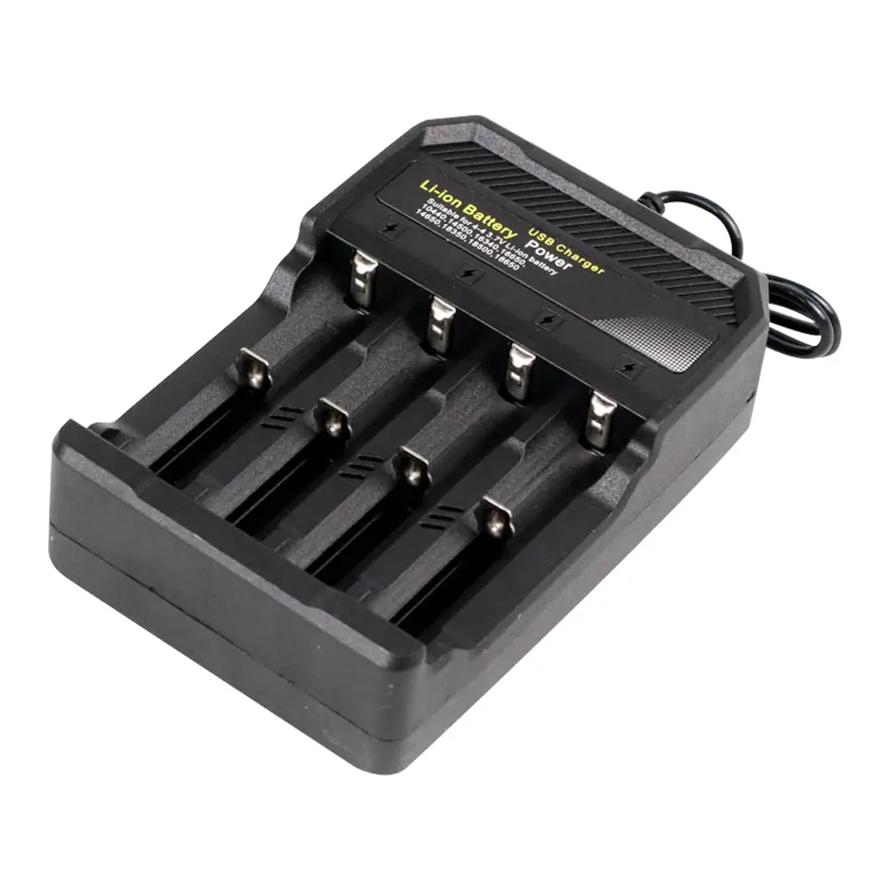 Charger 1 2 4 Slot 18650 Micro USB