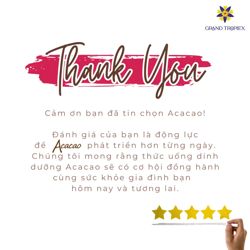 Bột Sô-cô-la Hòa Tan Vị Nguyên Bản Acacao Uống Liền, Bột Sô-cô-la Tiện Lợi - Túi 96g, Hộp 286g 5