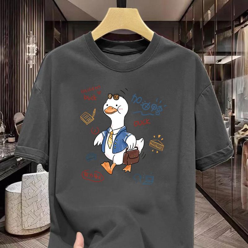 Product Introduction of Áo Thun Ngắn Tay, Dành Cho Nam Và Nữ, Cotton Nguyên Chất 100%, Hàng Mới Về 2025, Phong Cách Nước Ngoài, Dễ Thương Và Dễ Phối Đồ Dáng Rộng Vừa Vặn, Thời Trang, Áo 5