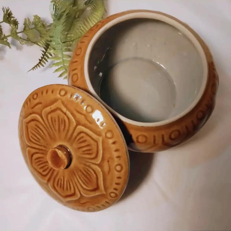 Âu Sứ Đựng mỡ  - Muối - Mẻ. Chất Liệu Sành Sứ Bát Tràng (Âu To 1.5 Lít - Âu Nhỏ 0.7Lit - Âu Nhỡ 1.1Lit) 4