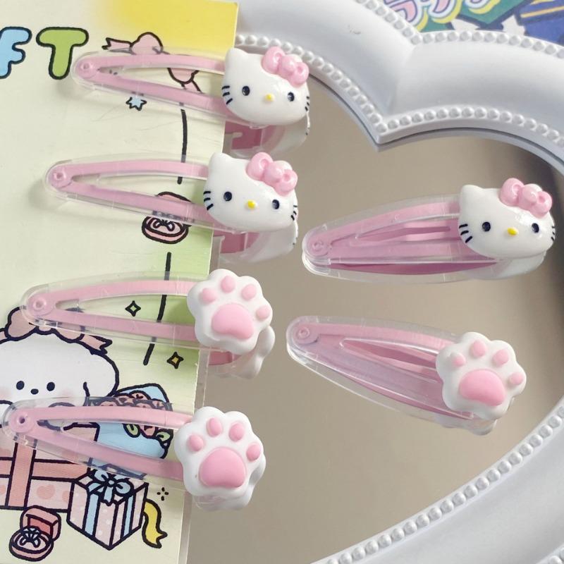 Product Introduction of New Pink Cute Cartoon Cat Claw BB Clip Girl Heart Cute Girl Student Side Hairpin Hair Clip 18