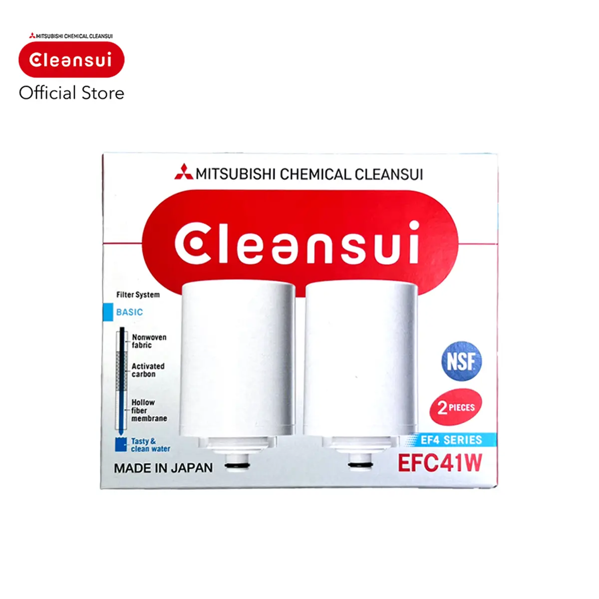 ไส้กรอง Mitsubishi Cleansui รุ่น EFC41W (CGC4EW) มาตราฐาน NSF แพ็ค 2 ชิ้น