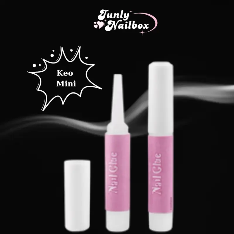 Combo 5 miếng ke dán nail 24 miếng, keo chai mini dán nailbox Women Nữ 1