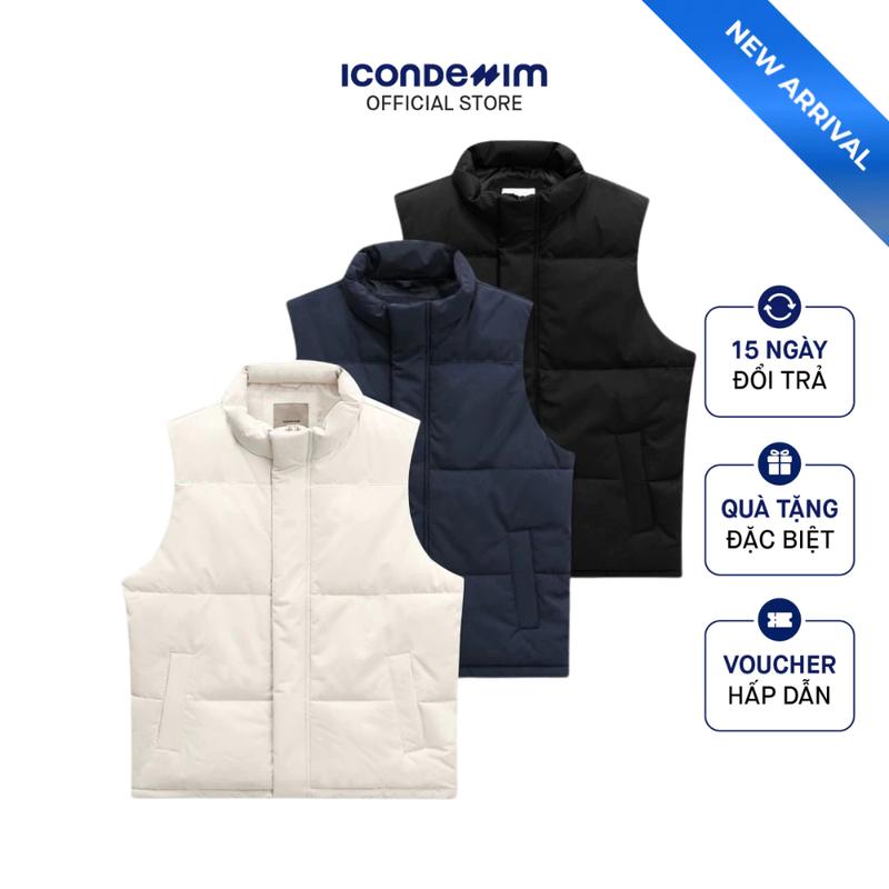 Áo Khoác Phao Ghile Nam ICONDENIM Conjugate Fiber 9D Form Regular AKID0242