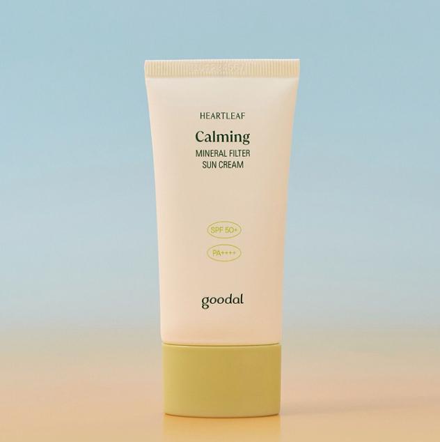 Kem chống nắng vật lý Goodal Heartleaf Calming Mineral Filter Sun Cream