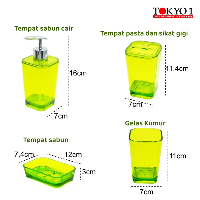 Tokyo1 Mr.Bath 4P Set isi 4 Pcs Peralatan Mandi 147594 1