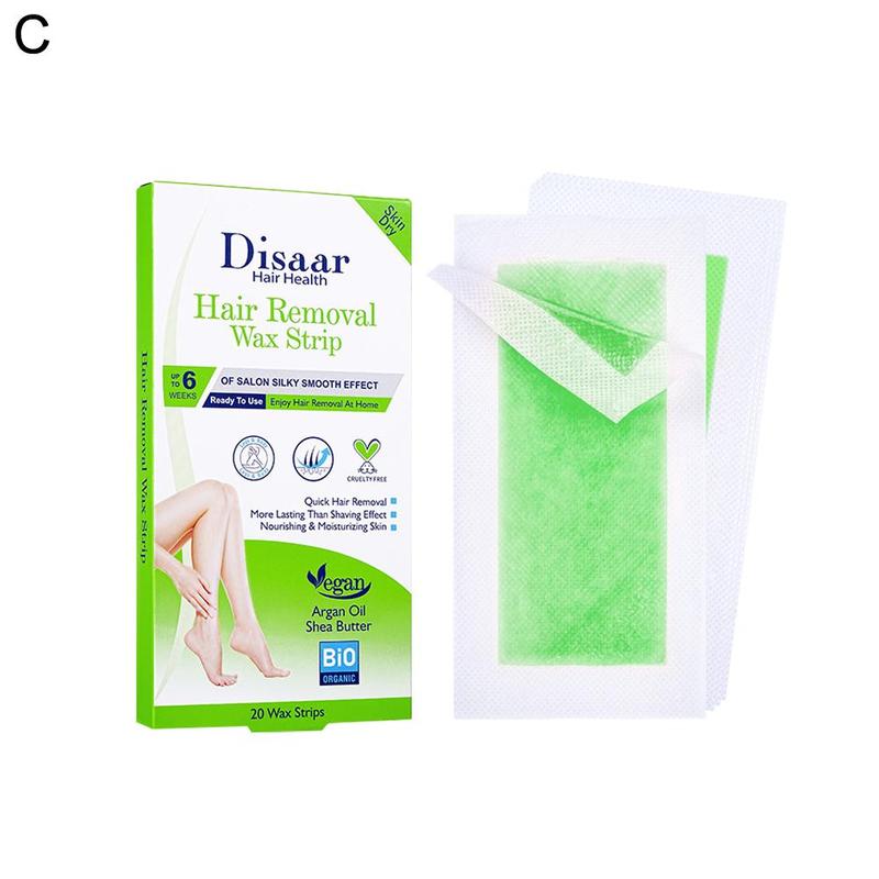 Product Introduction of Aloe Hair Removal Wax Strips Papers Body Calf Underarm Arm Hair Removal Wax Hair Cleaning Strip 39