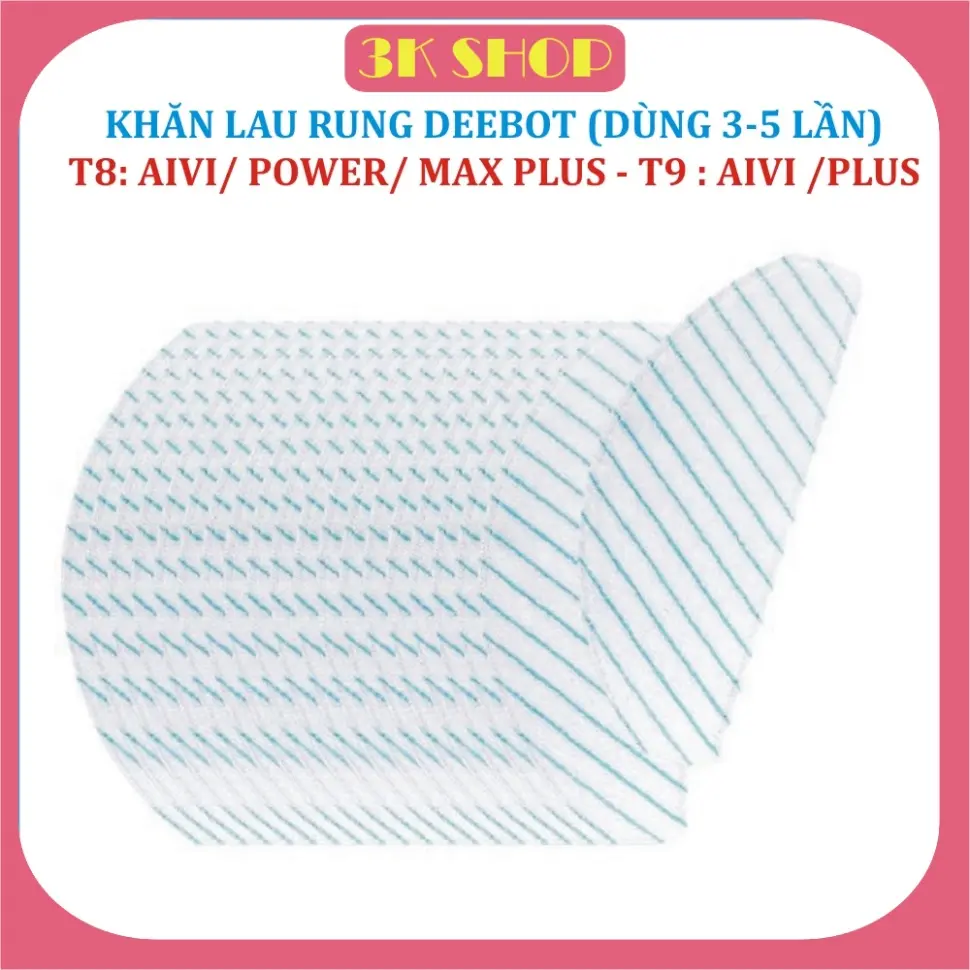 Phụ Kiện khăn lau rung Robot hút bụi LAU nhà  T8 Aivi /T8 Power/ T8 Max/ T8 Aivi plus/T9 Aivi/ Plus