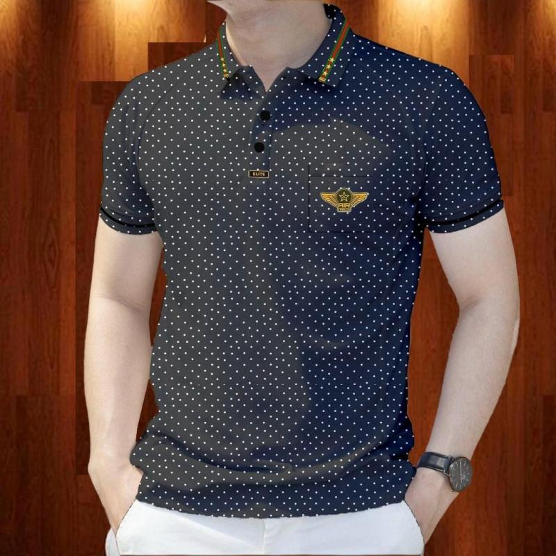 Áo Polo Nam, Phong Cách Cổ Điển Trang Trọng, Trang Phục Thời Trang, Áo Công Sở Nhẹ, Thích Hợp Cho Các Dịp Trang Trọng Menswear Shirt 1