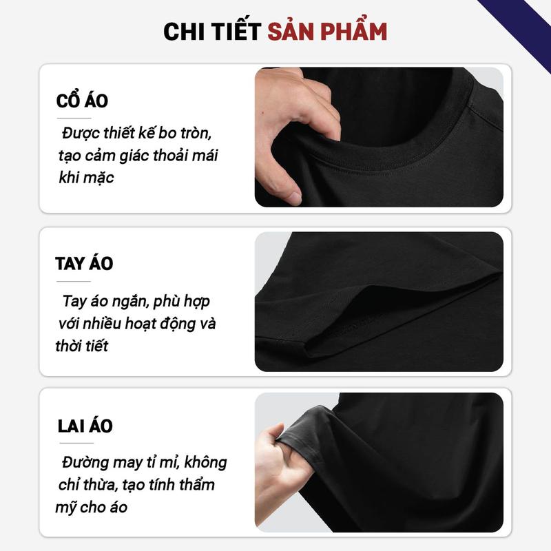 Product Introduction of Áo thun Cổ tròn NÓN LÁ MẪU MỚI form Unisex nam nữ, chất liệu cao cấp, phong cách trẻ trung, cực chất, Menswear 8