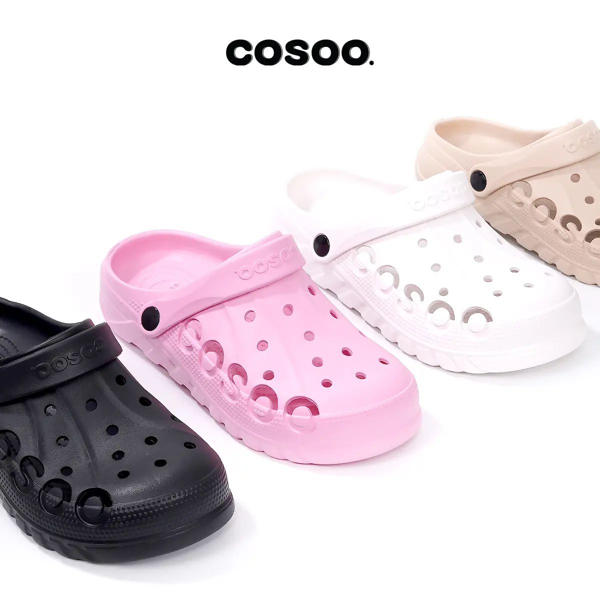 [special] COSOO รองเท้า รองเท้าหัวโต รัดส้นหัวโต ส้นต่ำ รองเท้าแตะ กันลื่น เหมาะกับเดินชายหาด แฟชั่นฤดูร้อน สําหรับผู้หญิง และผู้ชาย