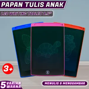 LCD Writing Tablet Papan Tulis LCD Papan Gambar Hapus Papan Tulis Anak LCD Drawing Writing Tablet Belajar LCD 8.5 12 Inch 16 Inch Dinosaurus Rabbit Penguin With Stylus Pen/Papan Tulis Karakter Puppy/LCD Tablet Writing Papan Tulis Mainan Dinosaurus