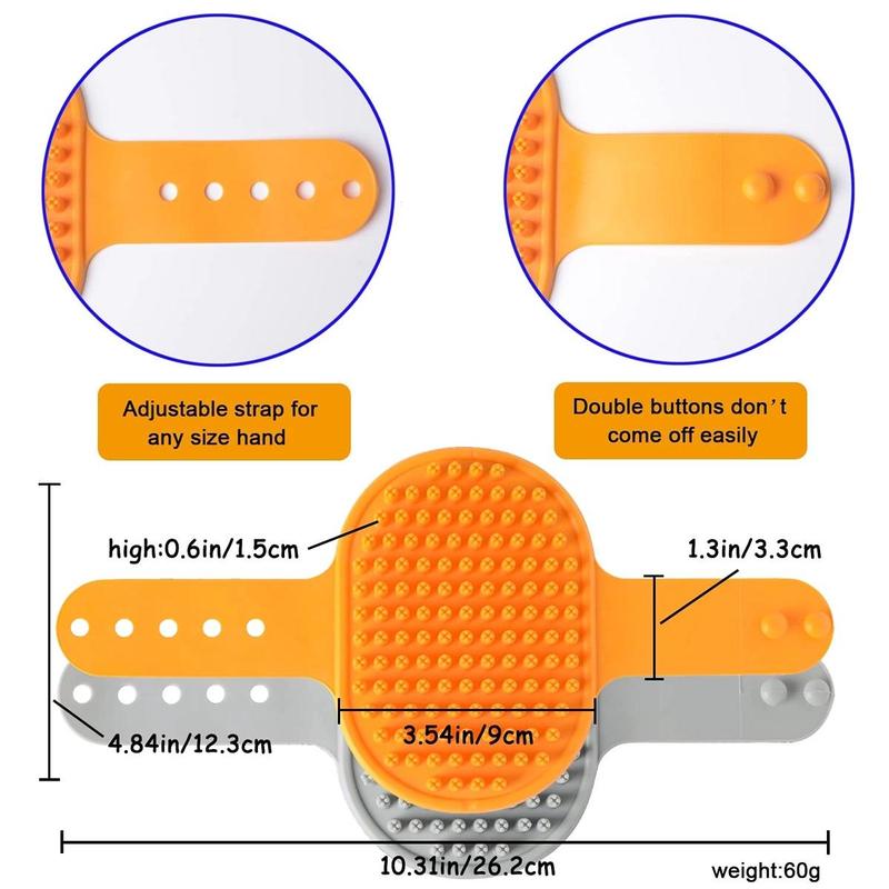 Pet Grooming Brush, 2 Counts/set Pet Hair Removal Comb, Pets Hair Detangling Comb, Dog & Cat Grooming Comb, Dogs Scalp Massage Comb, Cats Hair Detangling Comb 1