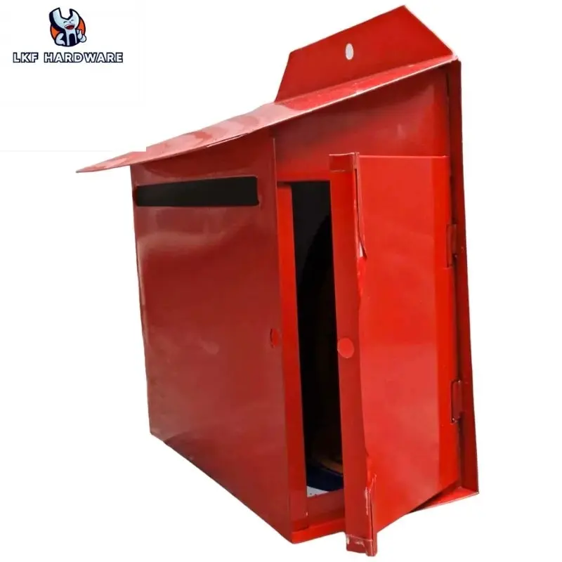 Iron metal letter box /red mail box/ peti surat besi