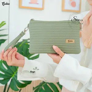 SHEVA by GABIA dompet cluth wanita waterproof anti air Black skincare