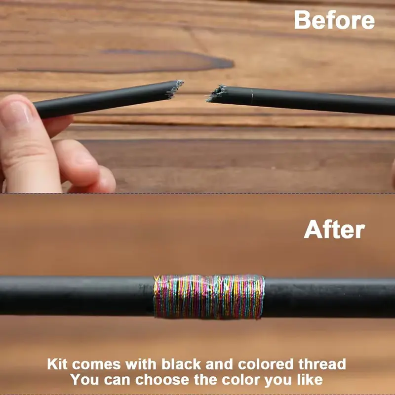 1Pc Fishing Rod Repair Carbon Fiber Sticks Pole Building Kit Wrapping Thread 1MM~10MM*10CM For Broken Fishing Rod Repairing Part