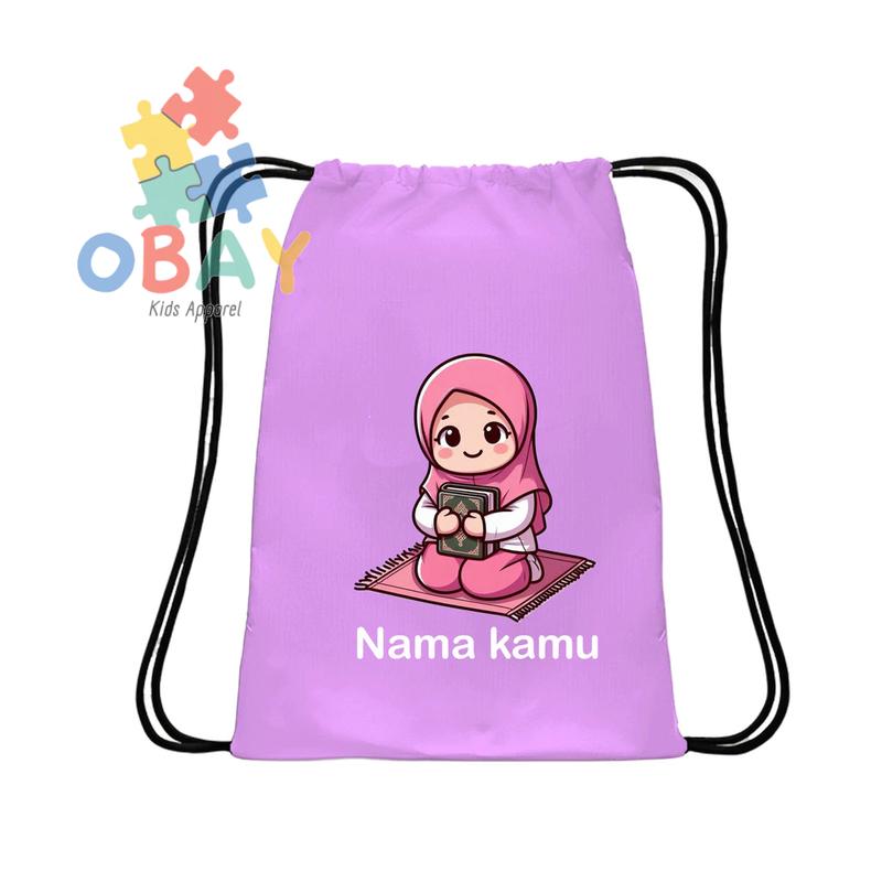 Tas Serut Anak Islami Ayo Ngaji Lucu untuk Sekolah, Ngaji, Souvenir, & Hadiah Anak 3