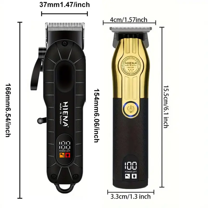 Professional Cordless Hair Clipper Set, 1 Box Men's USB Charging Hair Clipper and Trimmer Set, Beard Trimmer, Great Gift for Men 1