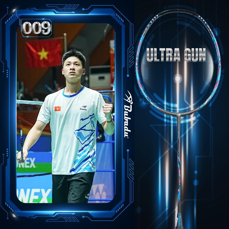 [CHÍNH HÃNG BUBADU] VỢT CẦU LÔNG BUBADU ULTRA GUN 009  siêu phẩm công, TẶNG CUỐN CÁN, CƯỚC,  TÚI VỢT NHỎ B Carbon Cán Vợt Sport