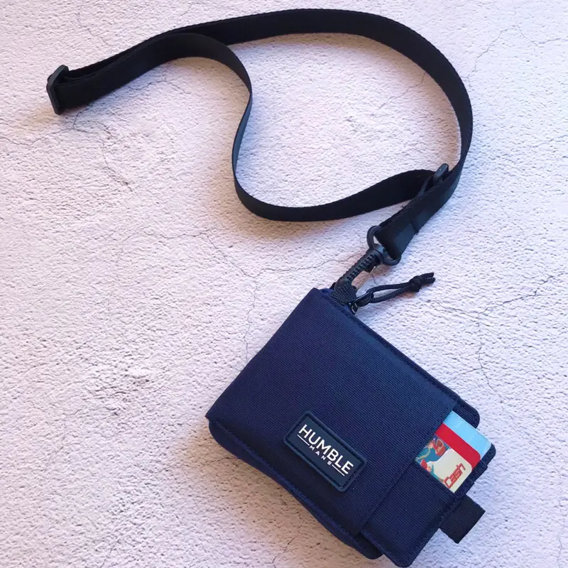 Humble Mans PABLO Wallet Navy - Dompet Pria | Dompet Gantung Leher | Hanging Wallet 1