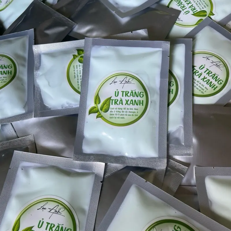 5 Gói Ủ Trắng Trà Xanh Siêu Tẩy Mạnh Dành Cho Da Ngâm Đen Chai lì Làm Đẹp Da Nữ Dưỡng Da Body