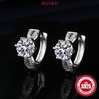 Gambar AGIAO S925 Perak Enam Cakar 1 Karat 5A Anting Zirkon Khusus Wanita Perhiasan Telinga Eropa Dan Amerika - 1 karat (6mm) dari A.GIAO.ID Kab. Gresik 1 Tokopedia